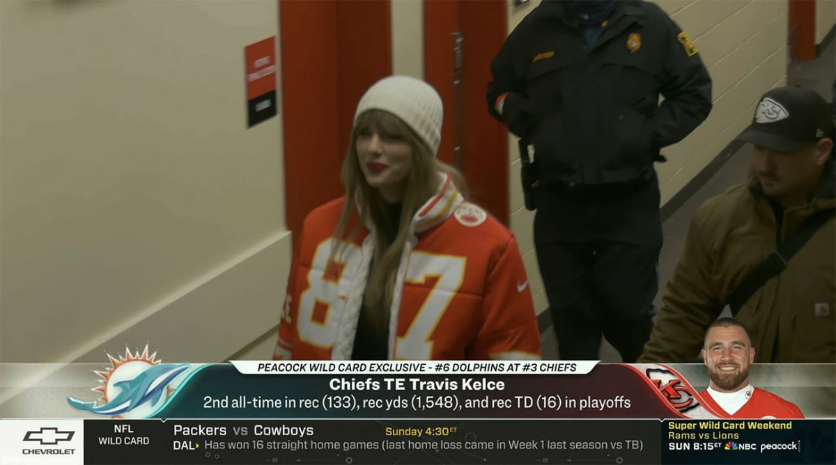 Wife of 49ers Kyle Juszczyk designs a custom jacket for Taylor