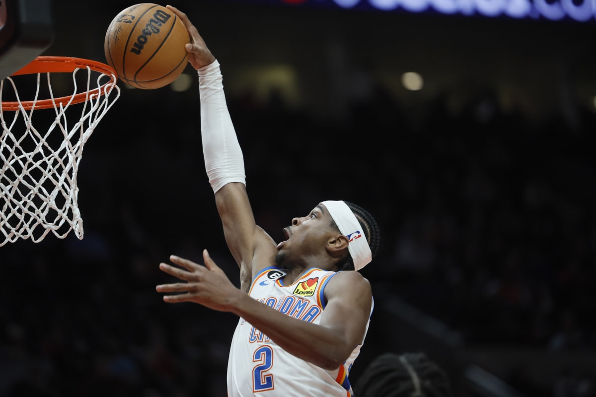 Shai Gilgeous-Alexander's Dunk Is Going Viral In Thunder-Lakers Game ...