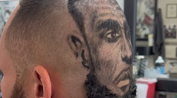 Fan Pays Tribute to LeBron James With Amazing Caricature Haircut
