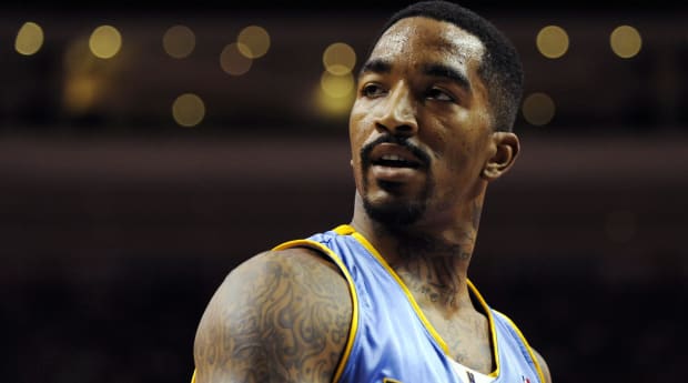 J.R. Smith removes shirt just like old times during MLB All-Star