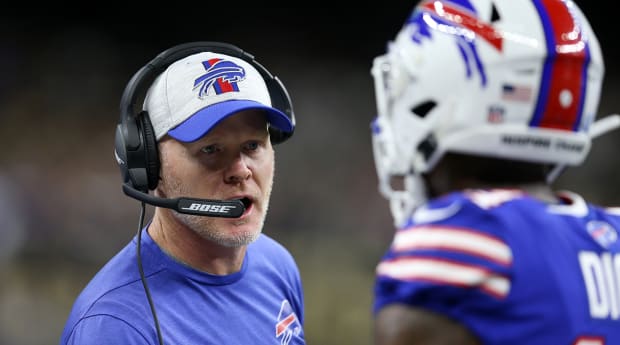 Bills' McDermott 'In a Good Spot' With Stefon Diggs After Minicamp Situation
