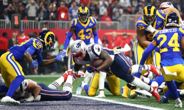 Rams bring back Sony Michel, a key to Super Bowl LVI title - Los