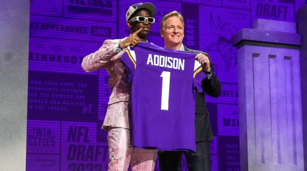 Vikings sign first-round draft pick Jordan Addison to contract