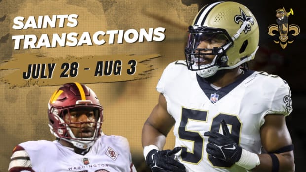 Saints Transactions: July 28 - August 3