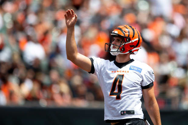 Bengals punter Chrisman back at camp after spending 3 days in hospital