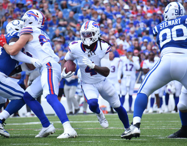 Devin Singletary, James Cook carrying Bills' explosive run game