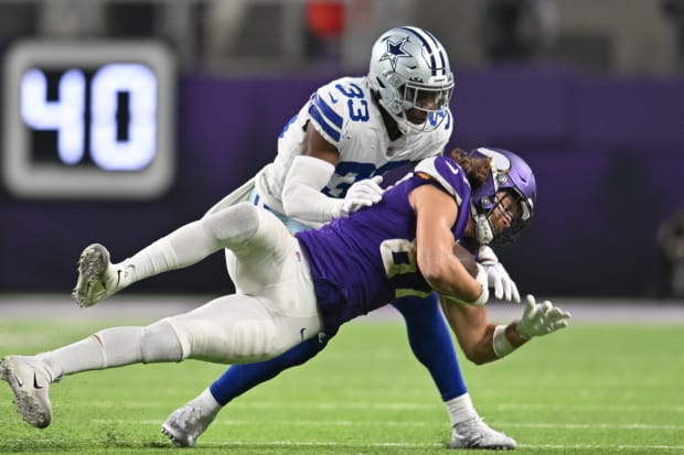 Dallas Cowboys linebacker Damone Clark (33) is seen during the