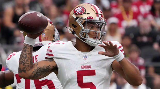 49ers' Lance looks comfortable in starting QB role