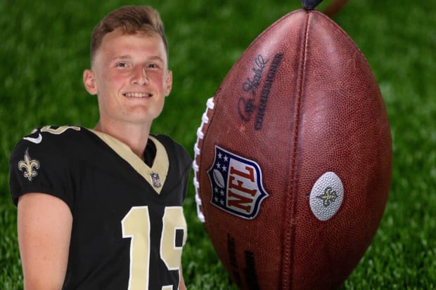 Saints Blake Grupe Hilariously 'Gets Carded' By Caesars Superdome Security, Before and After His Game-Winning Kick