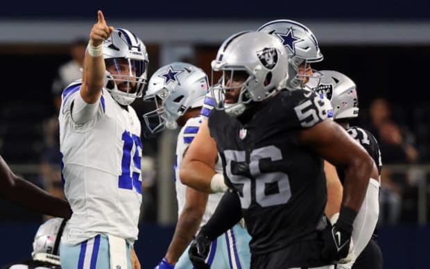 Grier shines in possible final act with team as Cowboys beat Raiders 31-16  in preseason finale