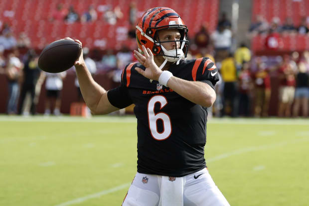 Bengals lead Commanders 10-7 at halftime in final preseason game