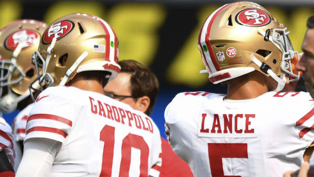 49ers rookie Lance to make 1st start in place of Garoppolo