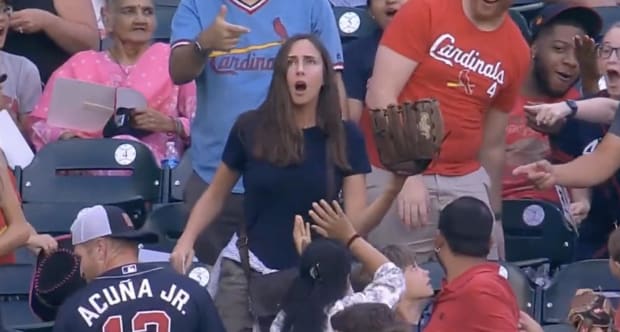 Philadelphia Phillies fans reaction after this foul ball by Nick