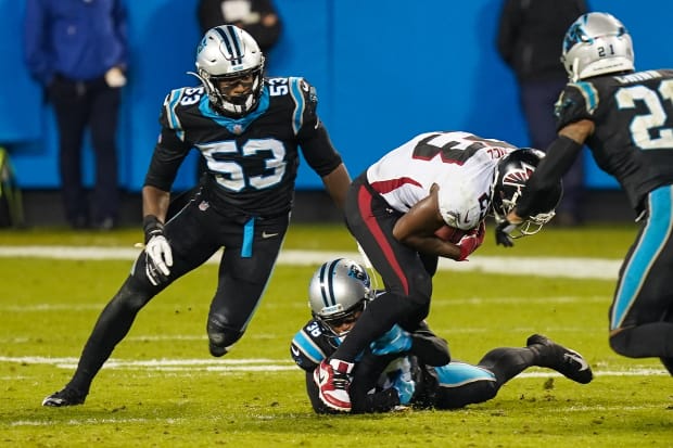 Panthers: Brian Burns playing vs Falcons in contract dispute