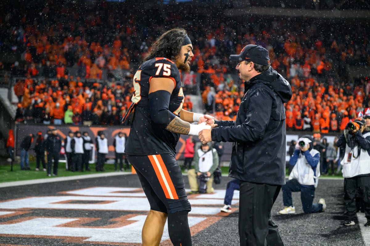 Bengals Draft Oregon State OT Taliese Fuaga with 13th Pick in the 2024