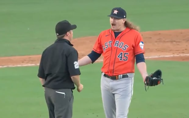 Astros’ Stanek Went Ballistic on Umpire After Balk Call Led to Go-Ahead Run