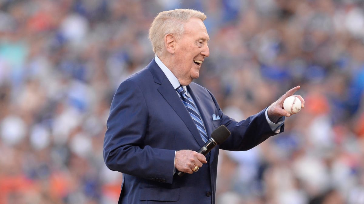 Hall of Fame Broadcaster Vin Scully Hospitalized After Falling at Home