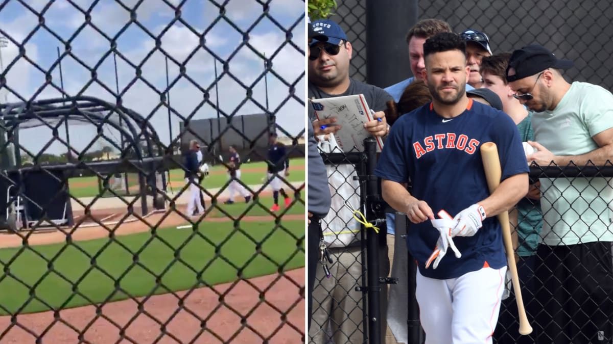 Yankees Fan Bangs Trash Can During Astros Stars’ Batting Practice