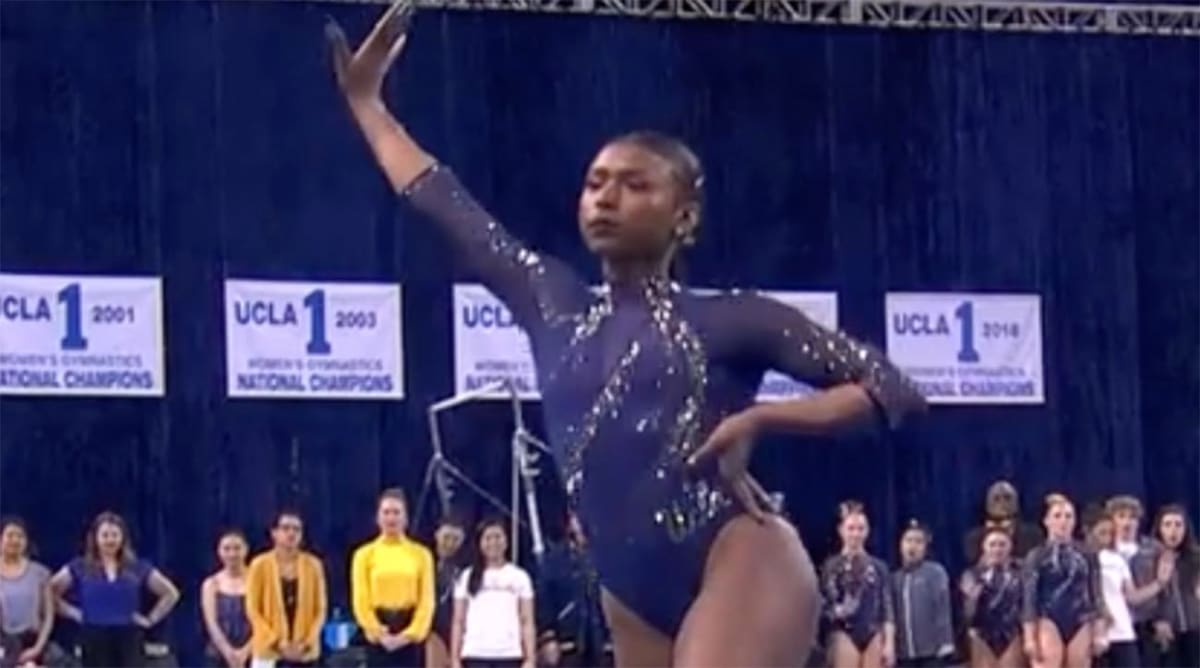 UCLA Gymnast Nia Dennis Slays Her Beyoncé-Themed Floor Routine