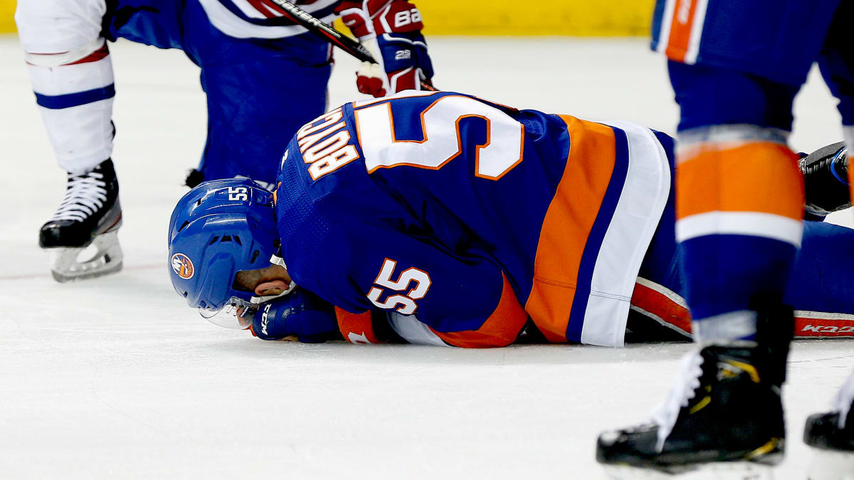 Islanders' Johnny Boychuk Receives 90 Stitches on Eyelid After Being Cut by Skate