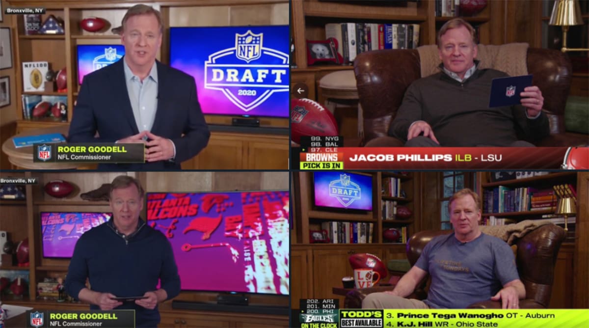 Roger Goodell Keeps Getting More Casual During NFL Draft