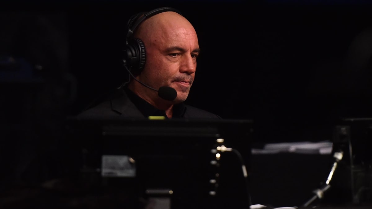 Joe Rogan Does Post-Fight Interviews in Octagon at UFC 249