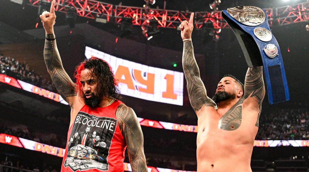 The Usos Represent The Bloodline at WWE’s ‘Day One’