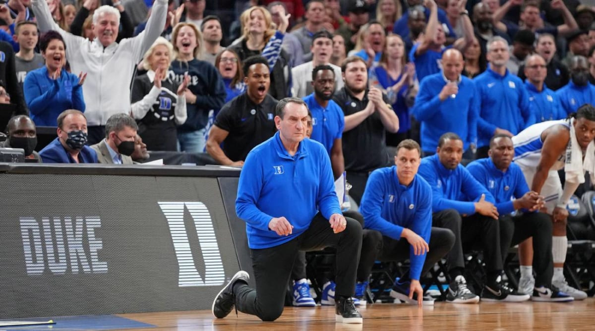 Coach K Addresses Floor Slap in Duke’s Win over Texas Tech: ‘What The Hell, Why Not?”