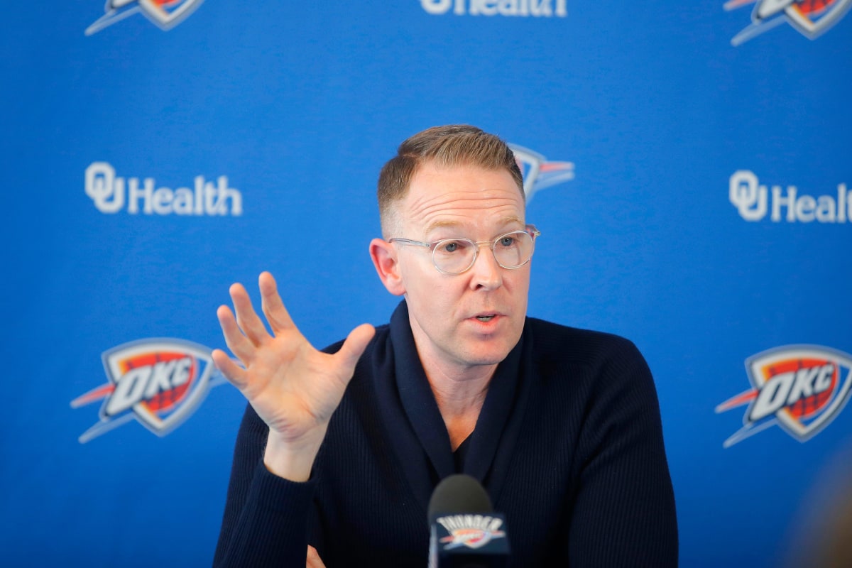 Evaluating The OKC Thunder S Draft Options With 2024 Rockets Clippers   Usatsi 18150618 