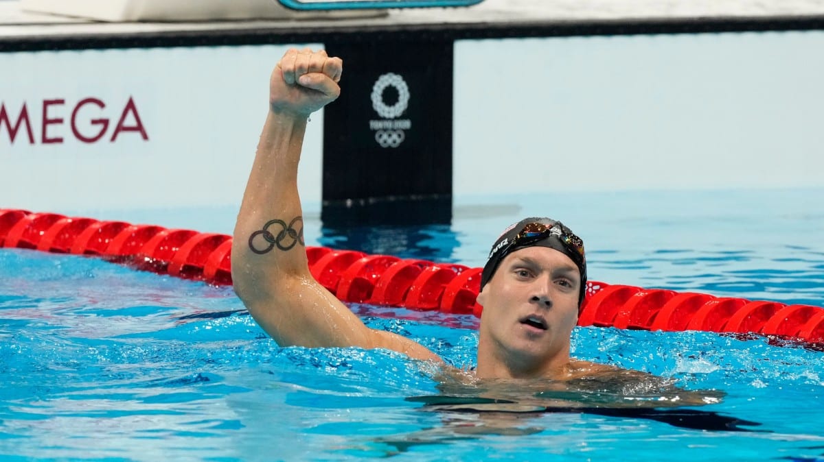Caeleb Dressel Wins Gold, Sets Olympic Record in 50m Freestyle Final