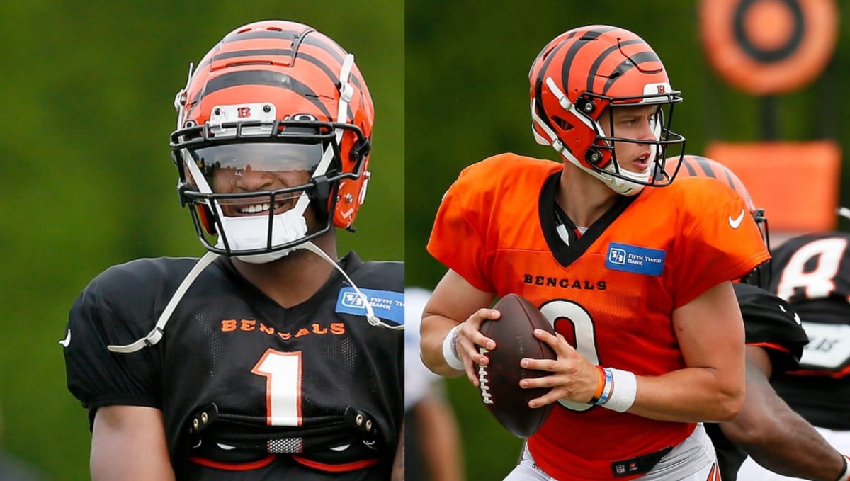 Watch: Joe Burrow Throws to Ja'Marr Chase at Bengals' Offseason Workouts