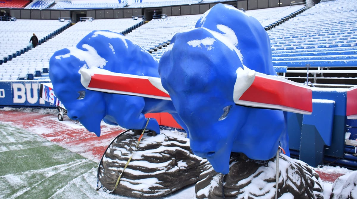 Buffalo Bills Share Photos of Snowed-in Highmark Stadium