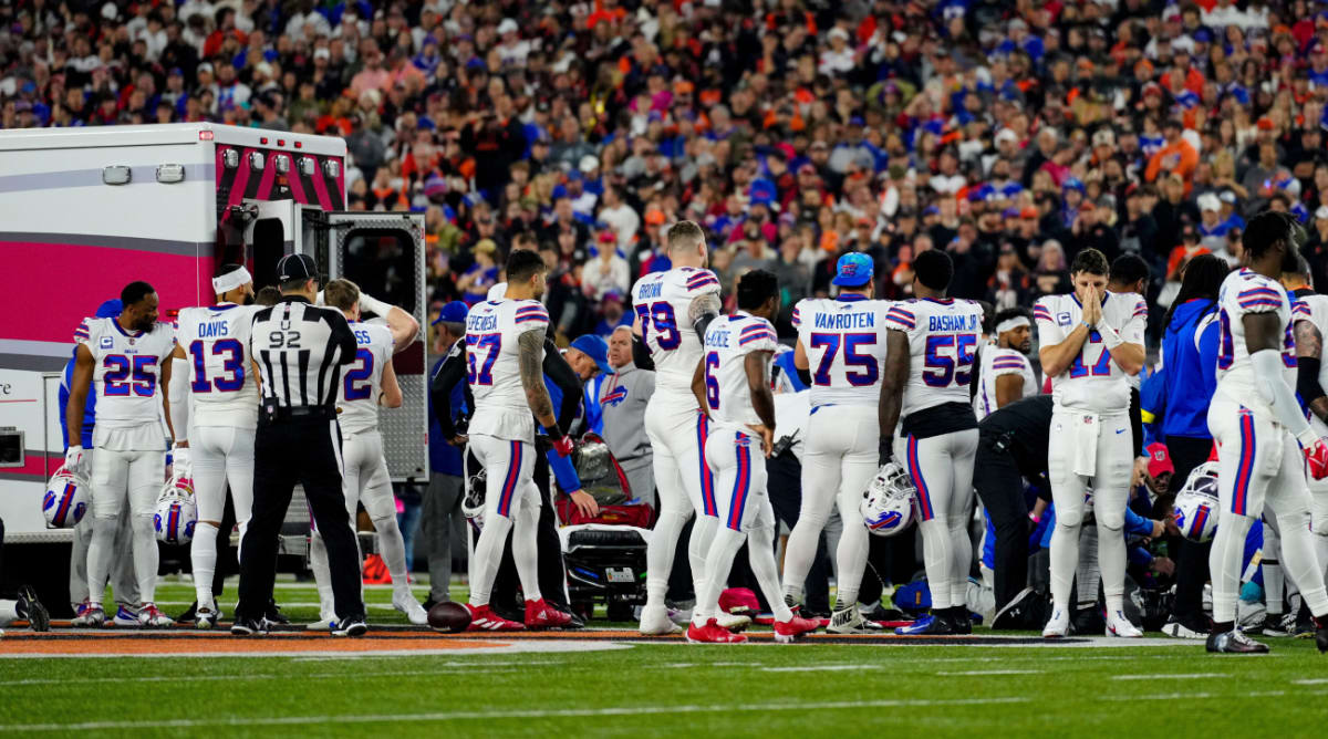 NFL will not resume the game between the Bills and the Bengals 