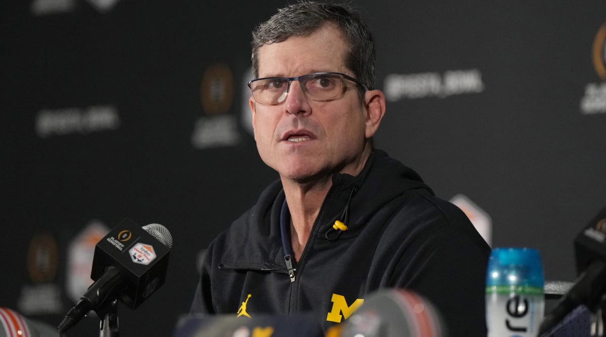 Michigan Coach Jim Harbaugh to Interview With Broncos, Per Report