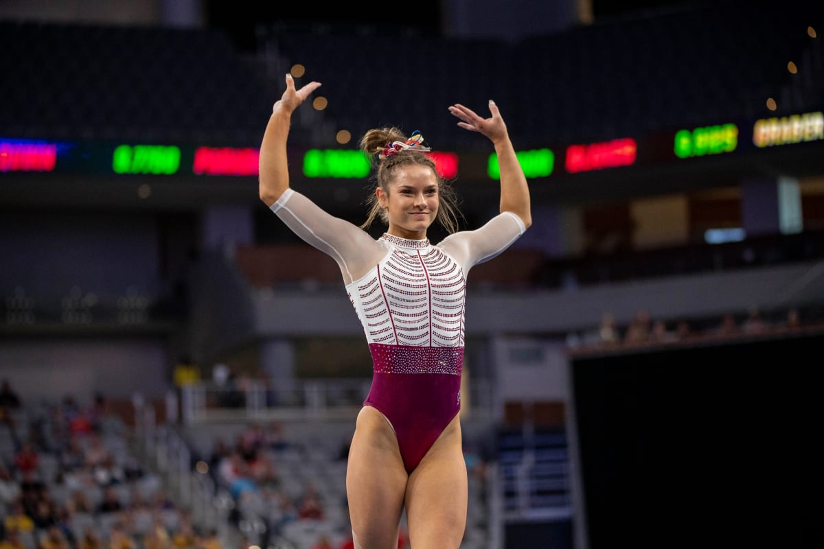 OU Gymnastics Oklahoma Lands Six on AllBig 12 Team BVM Sports