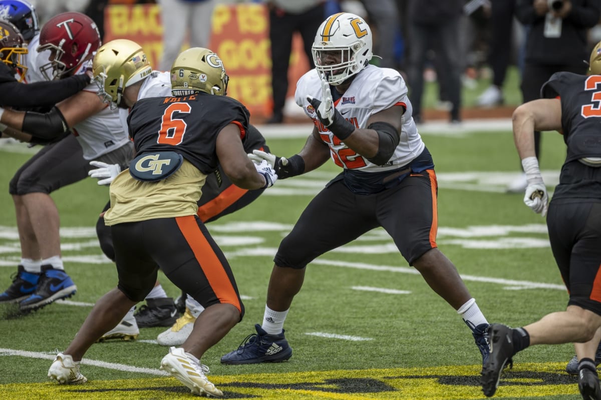 Saints Draft Prospect: Dennis Allen Met OL McClendon Curtis at Senior Bowl