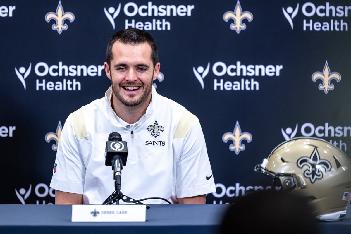 Takeaways from Derek Carr's First Press Conference With the Saints