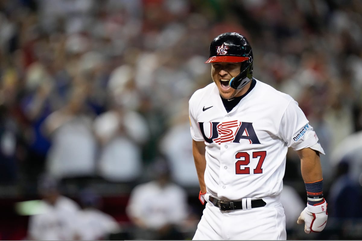 Rosenthal: An exuberant Mike Trout is thriving as captain of Team USA in  WBC - The Athletic