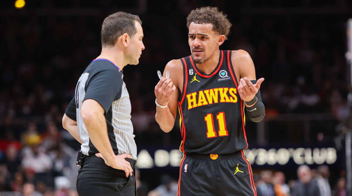 Hawks star Trae Young ejected after throwing ball at official vs. Pacers