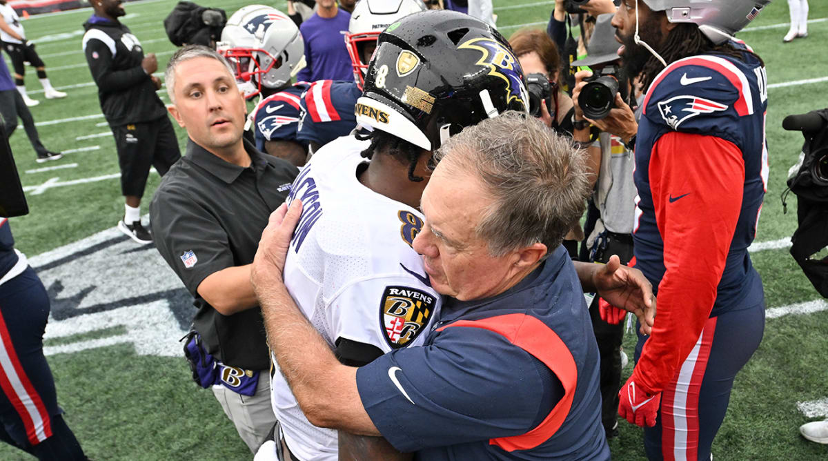 Bill Belichick Unhappy With Question About Lamar Jackson at NFL