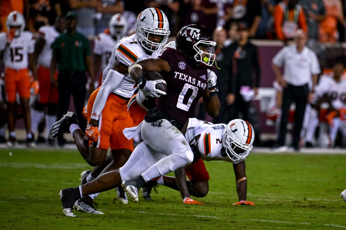 Texas A&M Aggies WR Ainias Smith Declares For 2024 NFL Draft, Will ...