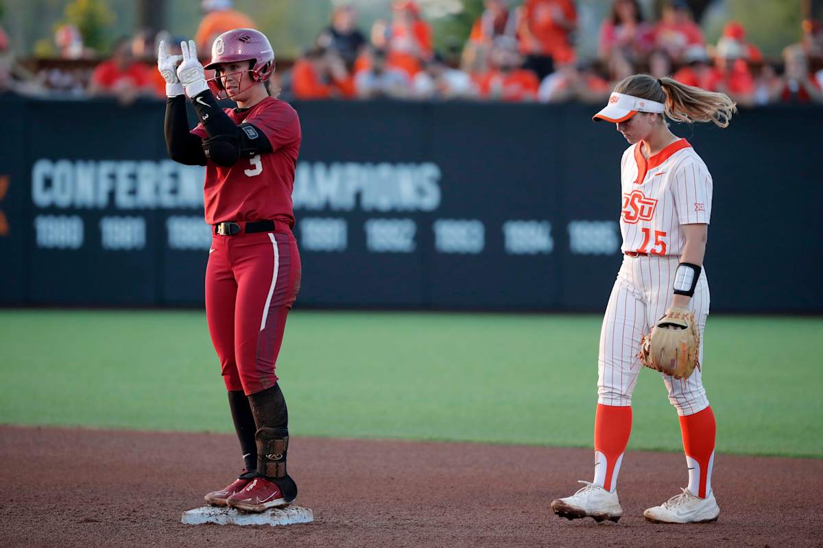 Ou Softball Oklahoma Sweeps No Oklahoma State Win Streak Climbs To Straight Bvm Sports