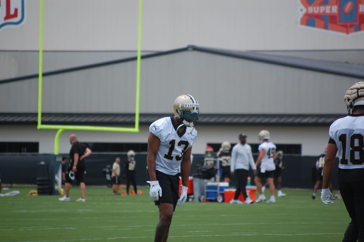 Saints WR Michael Thomas on Field for OTAs