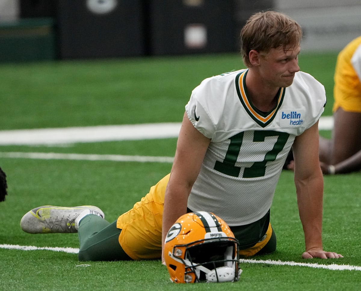 WATCH Anders Carlson kicks in practice for the Green Bay Packers BVM