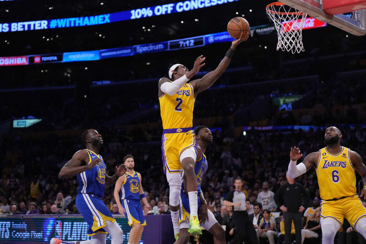 Lakers Forwards LeBron James & Jarred Vanderbilt Reunite at Louis Vuitton  Fashion Show