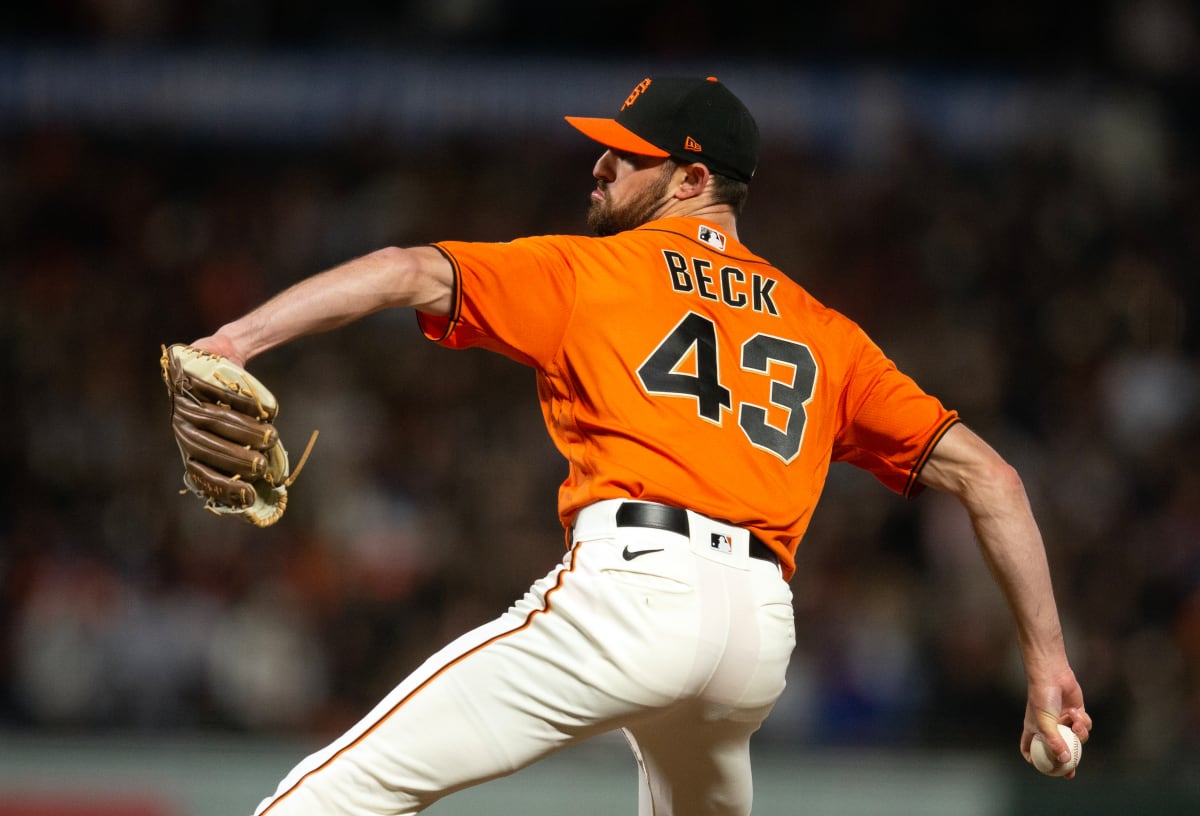 Anthony DeSclafani of the San Francisco Giants is taken out of the