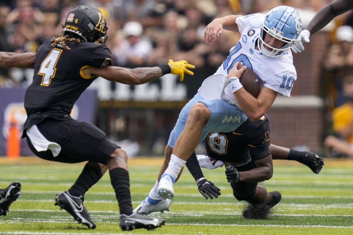 Tar Heels’ Mack Brown, Drake Maye React to Win Over App State