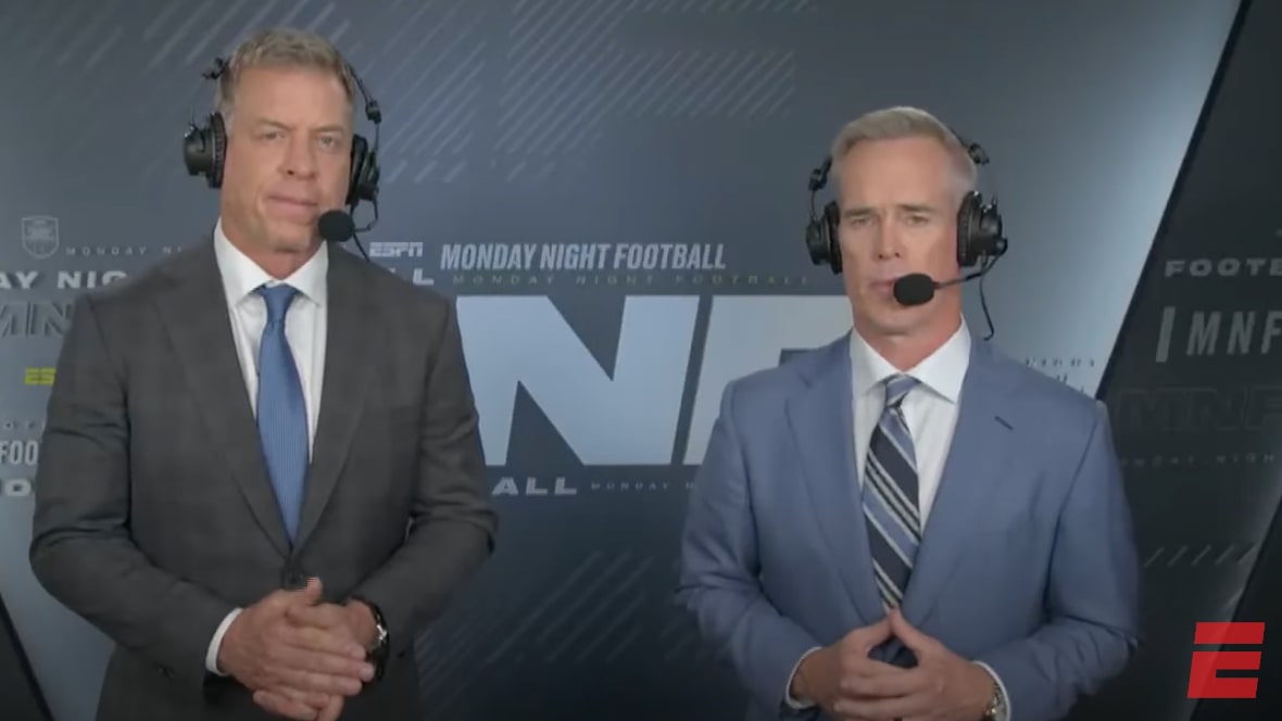 Joe Buck makes debut with Troy Aikman on ESPN's Monday Night Football