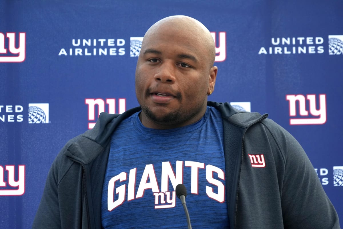 Giants' Dexter Lawrence reacts to signing $90 million contract