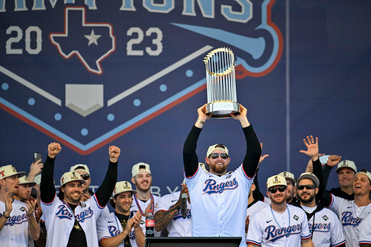 Texas Rangers Bring World Series Trophy to Fort Worth for Historic